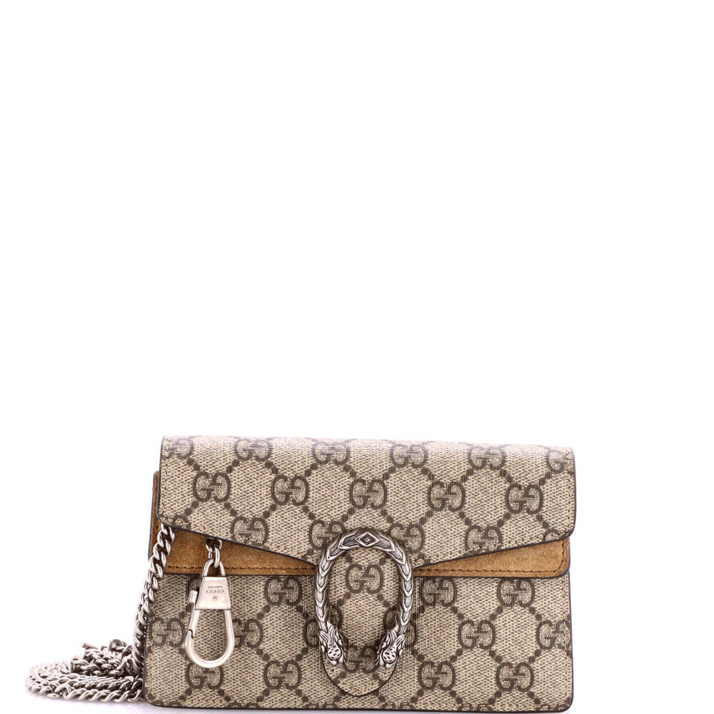 Gucci Super Mini Dionysus Bag GG Coated Canvas